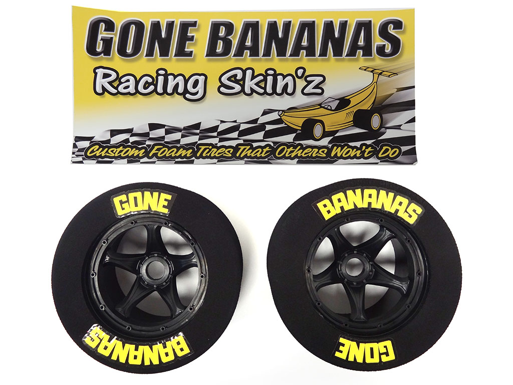 Skinz Racing Gone Bananas Racing Skinz Foam Drag Wheels & Tires (set of 2) – Primal ...